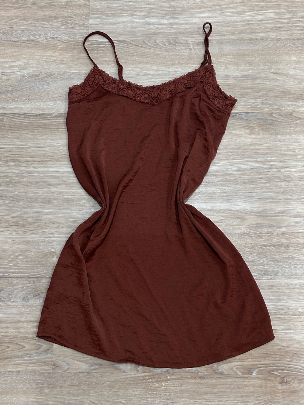 Brown Lace mini dress